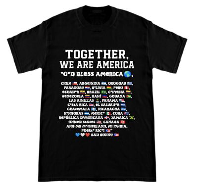 TOGETHER GOD BLESS AMERICA