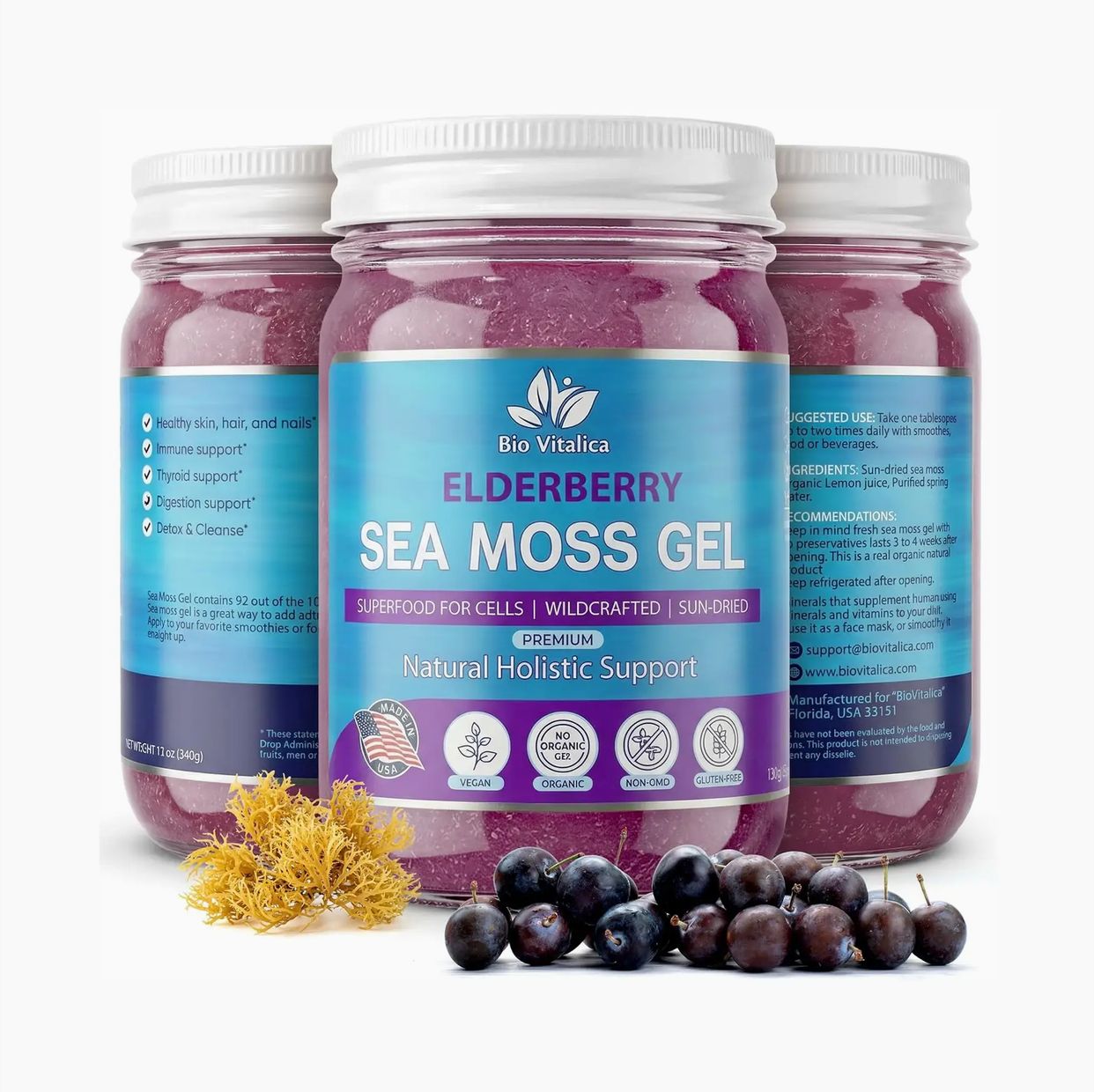 BioVitalica - Sea Moss Elderberry Gel by Bio Vitalica