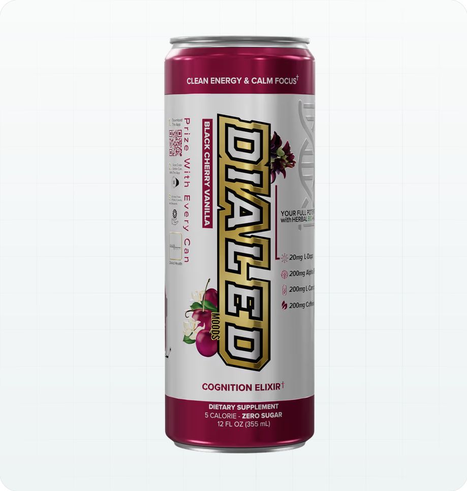 DIALED ENERGY DRING BLACK CHERRY VANILLA