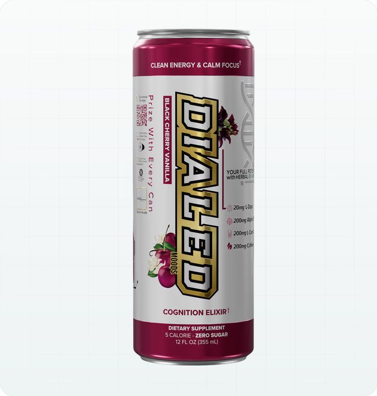 DIALED ENERGY DRING BLACK CHERRY VANILLA