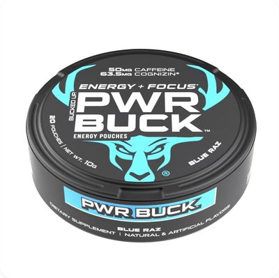 PWR BUCK BLUE RAZ