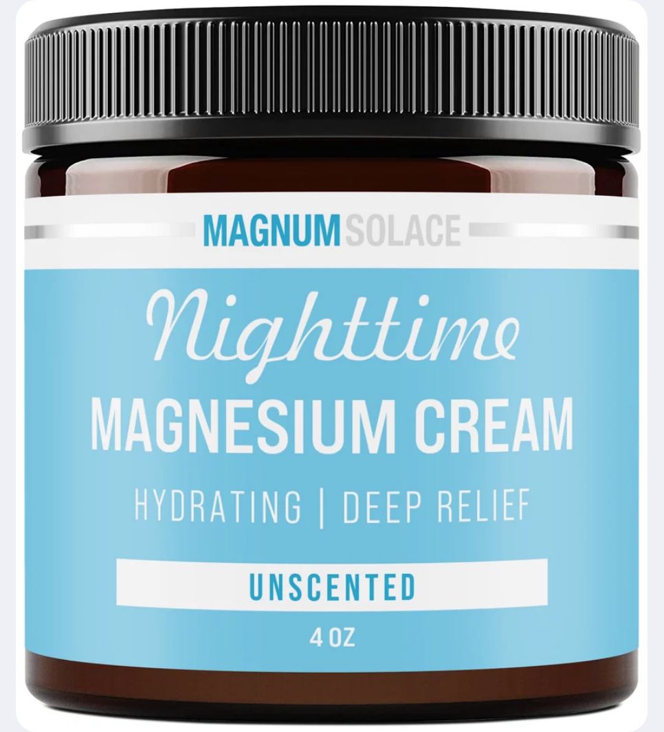MAGNUM SOLACE NIGHTTIME MAGNESIUM CREAM UNSCENTED