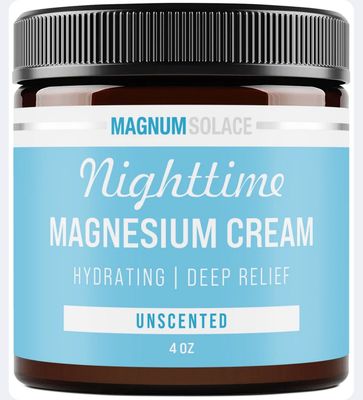 MAGNUM SOLACE NIGHTTIME MAGNESIUM CREAM UNSCENTED