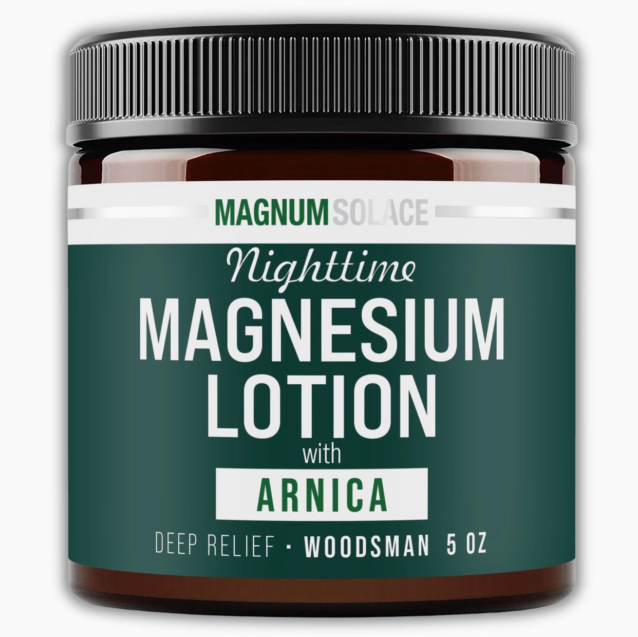 MAGNUM SOLACE NIGHTTIME MAGNESIUM LOTION WOODSMAN