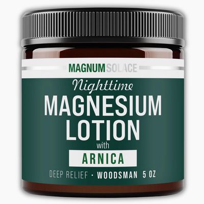 MAGNUM SOLACE NIGHTTIME MAGNESIUM LOTION WOODSMAN