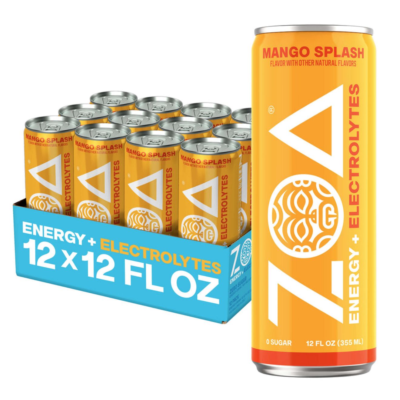 ZOA ENERGY + ELECTROLYTES MANGO SPLASH