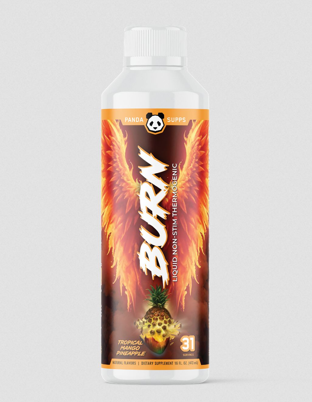 PANDA SUPPS BURN LIQUID NON-STIM THERMOGENIC TROP MANGO PINEAPPLE