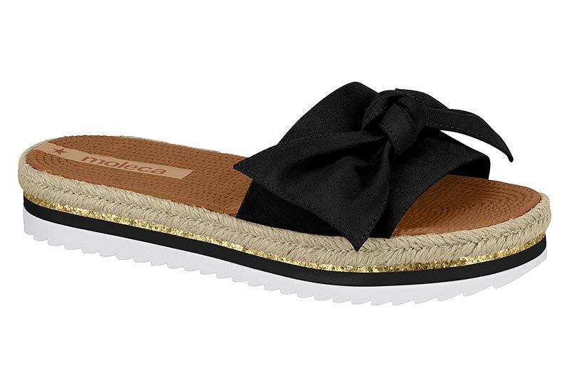 5447-101 - Moleca Black Camurça Flex