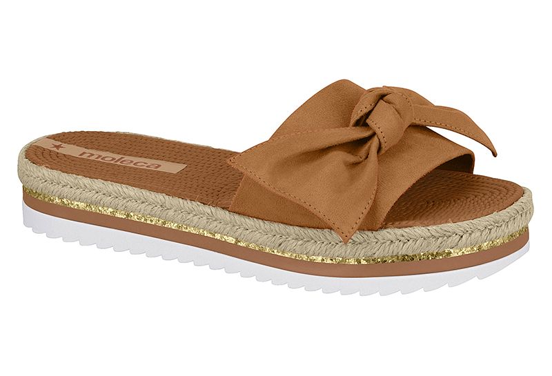 5447-101 - Moleca Camel Camurça Flex