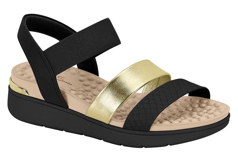 7151-119 - Modare Black Napa Floather / Golden Metalizado
