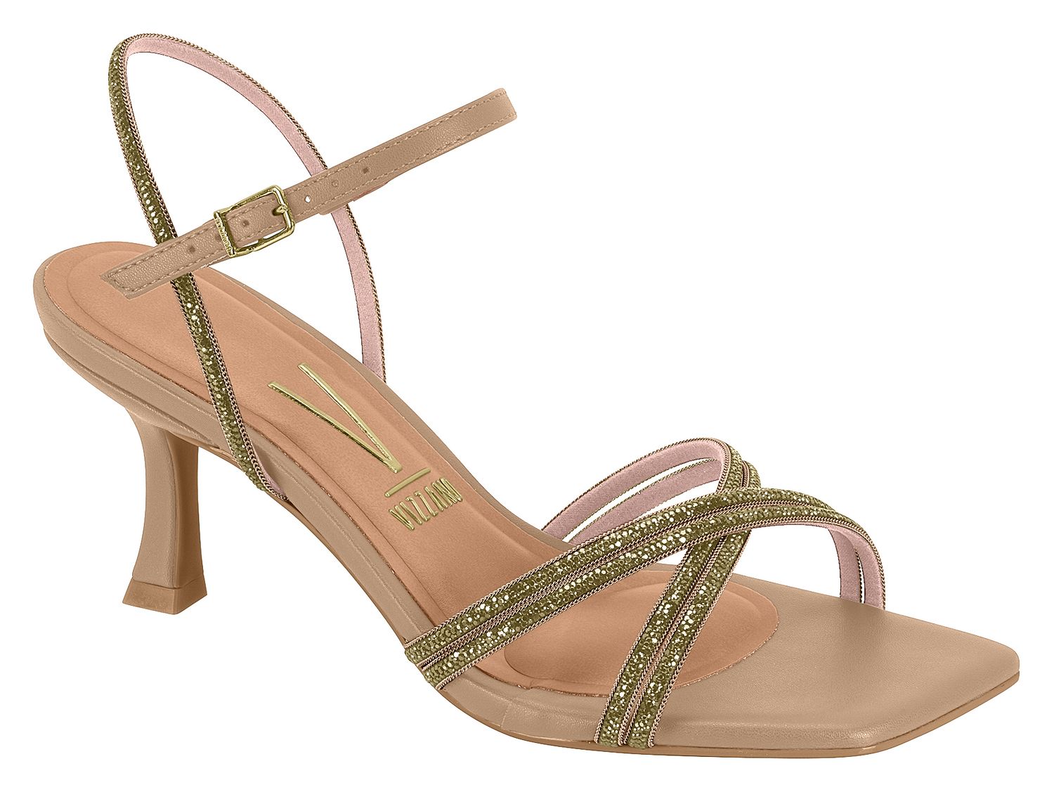 6536-105 - Vizzano Beige Rhinestone Strip