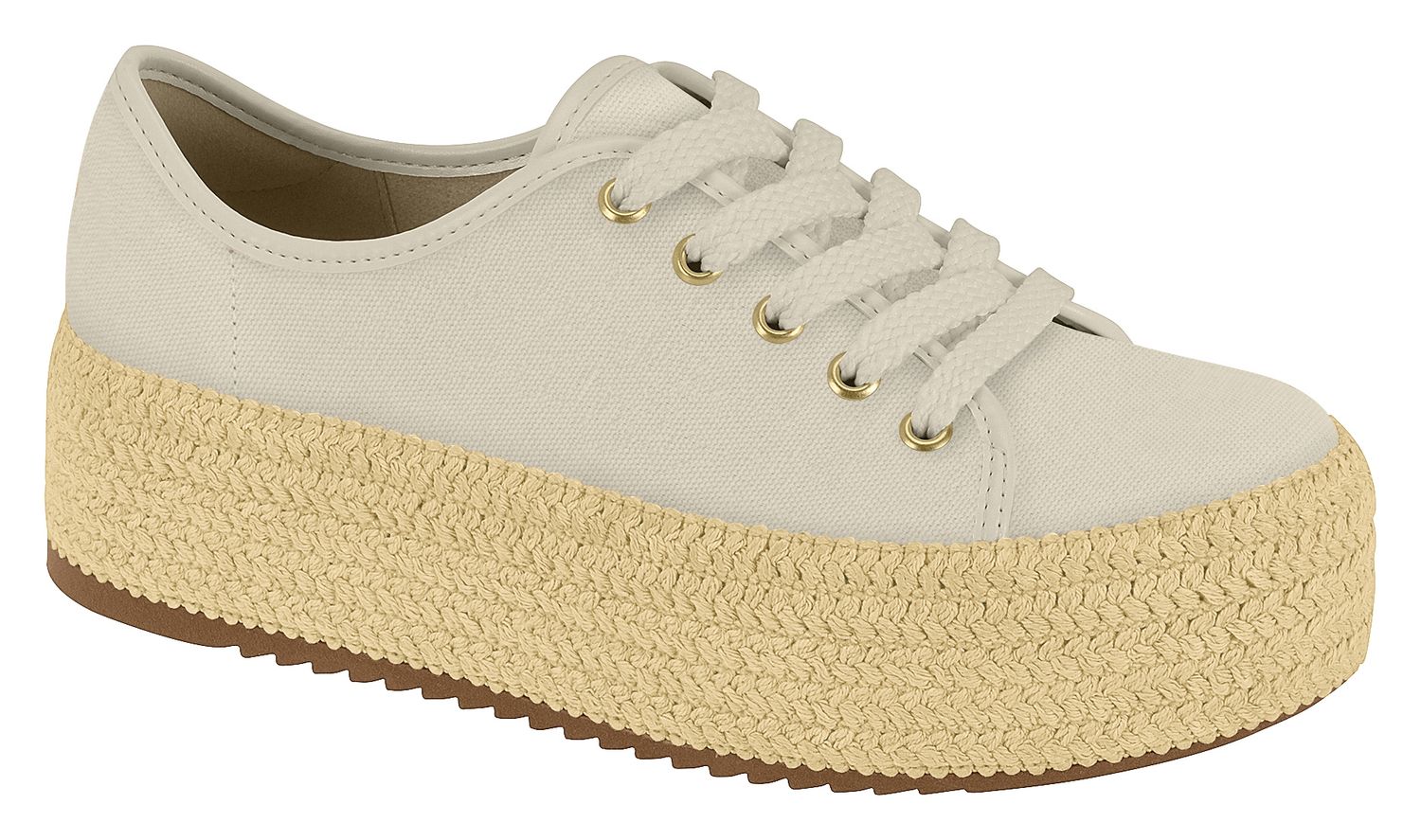 4232-615 - Beira Rio Off White Lona Sider 4232-615 - Beira Rio Off White Lona Sider