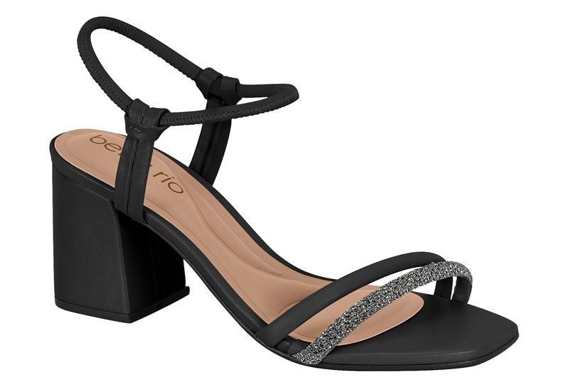8436-213 - Beira Rio Sandal in Black Diamond Napa
