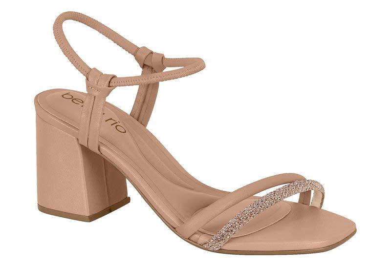 8436-213 - Beira Rio Sandal in Nude Diamond Napa