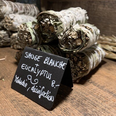 Bâton de purification de Sauge blanche + eucalyptus (Petit)