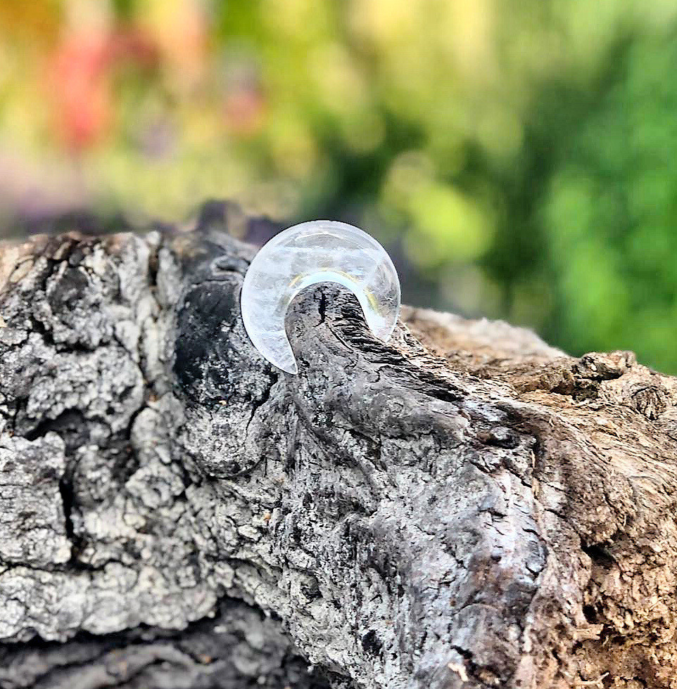 Lune en cristal de roche