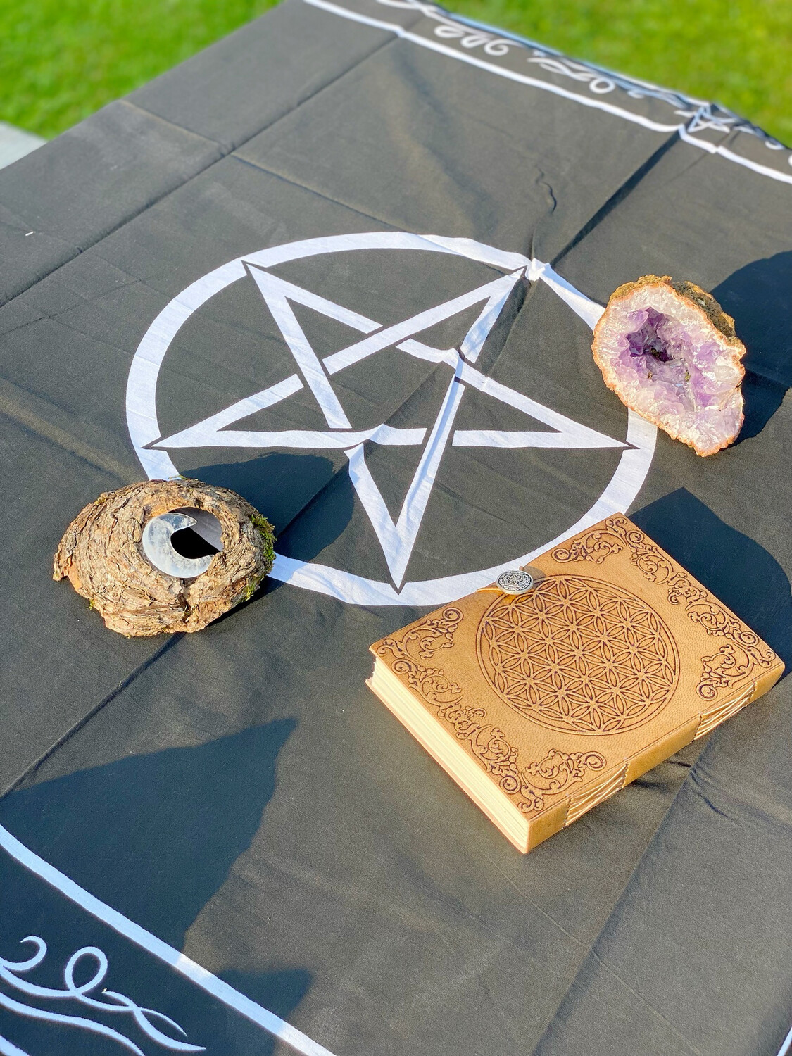 Tissus pour autel avec pentagramme