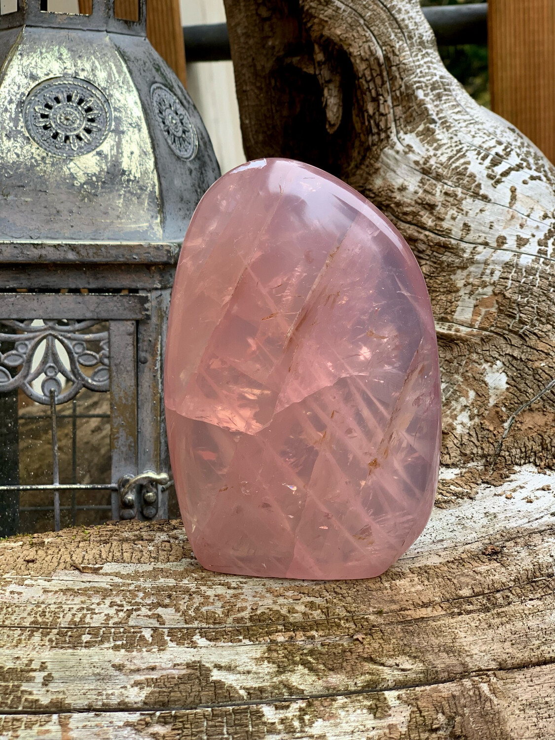 Menhir en quartz rose