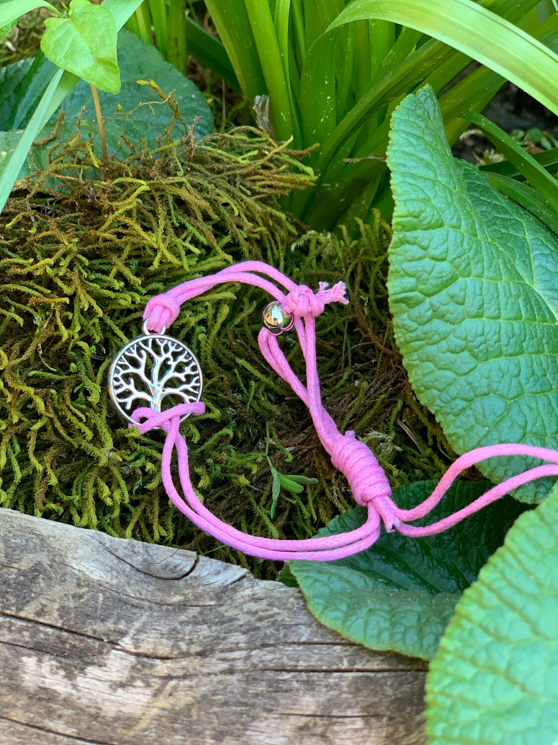 Bracelet arbre de vie rose