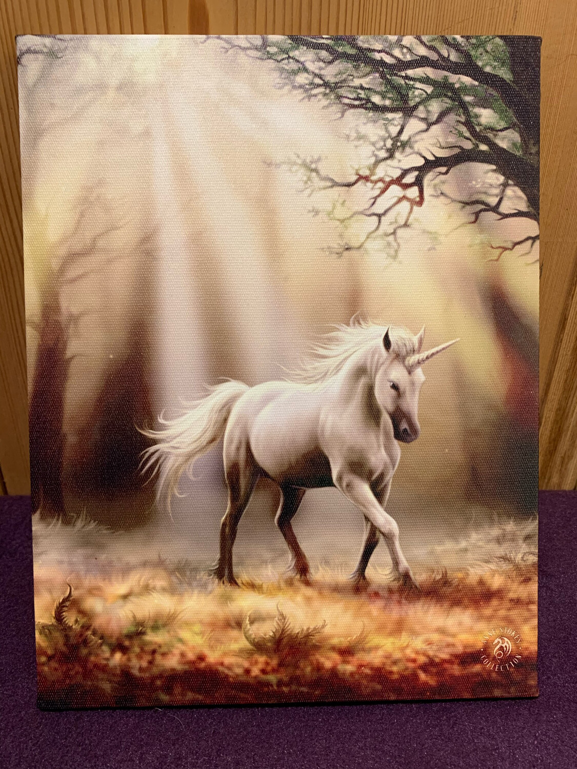 « Ma licorne adorée » toile tendue sur cadre, Reproduction d’Anne Stokes , 50x70cm