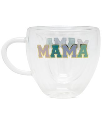 TMD Holdings White Butterfly Patterned Glas White