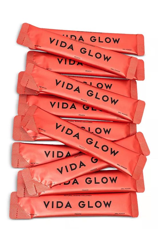 Vida Glow Natural Marine Collagen Dietary Supplement - Peach