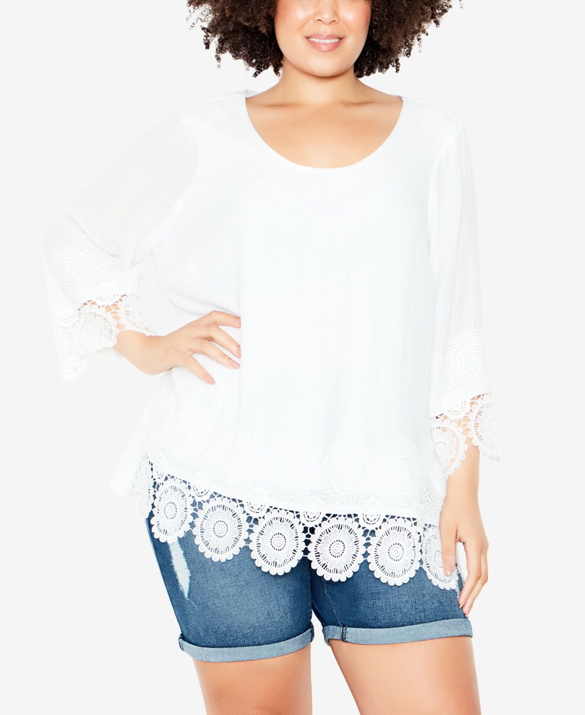 TOP SYLVIE CROCHET - White - 26-28