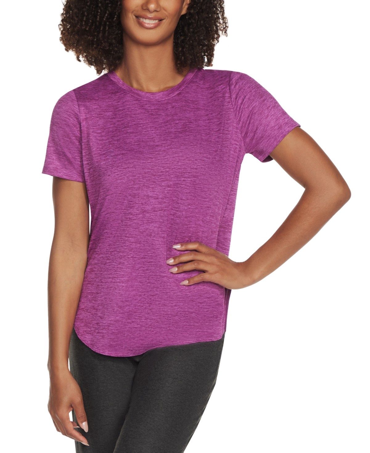 Skechers Women&#39;s Active Go Walk Wear Go Dri Swift Tunic T-Shirt - Violet Rays