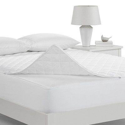 Serta Protection Plus Medium Standard Polyester King Mattress Pad, White