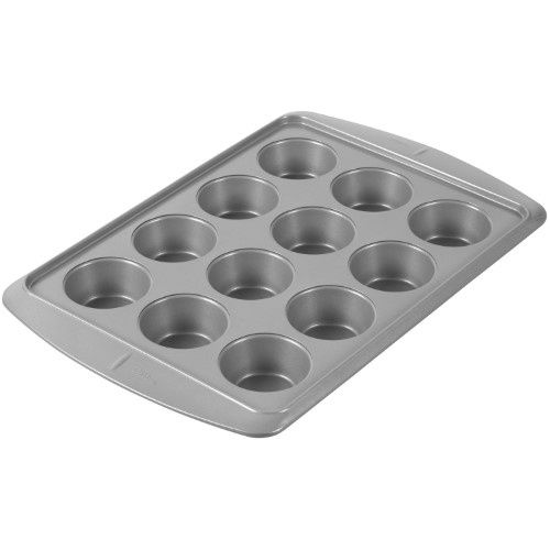 Wilton Ever-Glide Non-Stick Muffin Pan, 12-Cup Grey