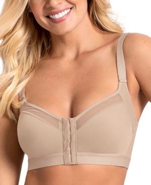 Leonisa Women&#39;s Posture Corrector Back Support Contour Cup Bra in Beige | Size 36B | HerRoom.com