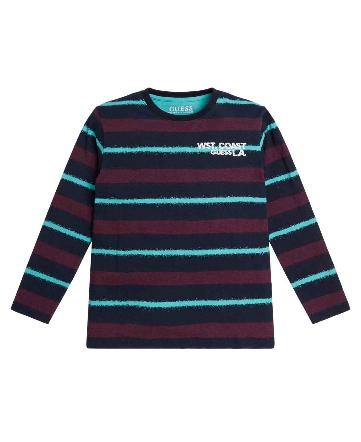 Guess Big Boys Cotton Jersey All Over Print with Puff Print Logo T-shirt - Multi