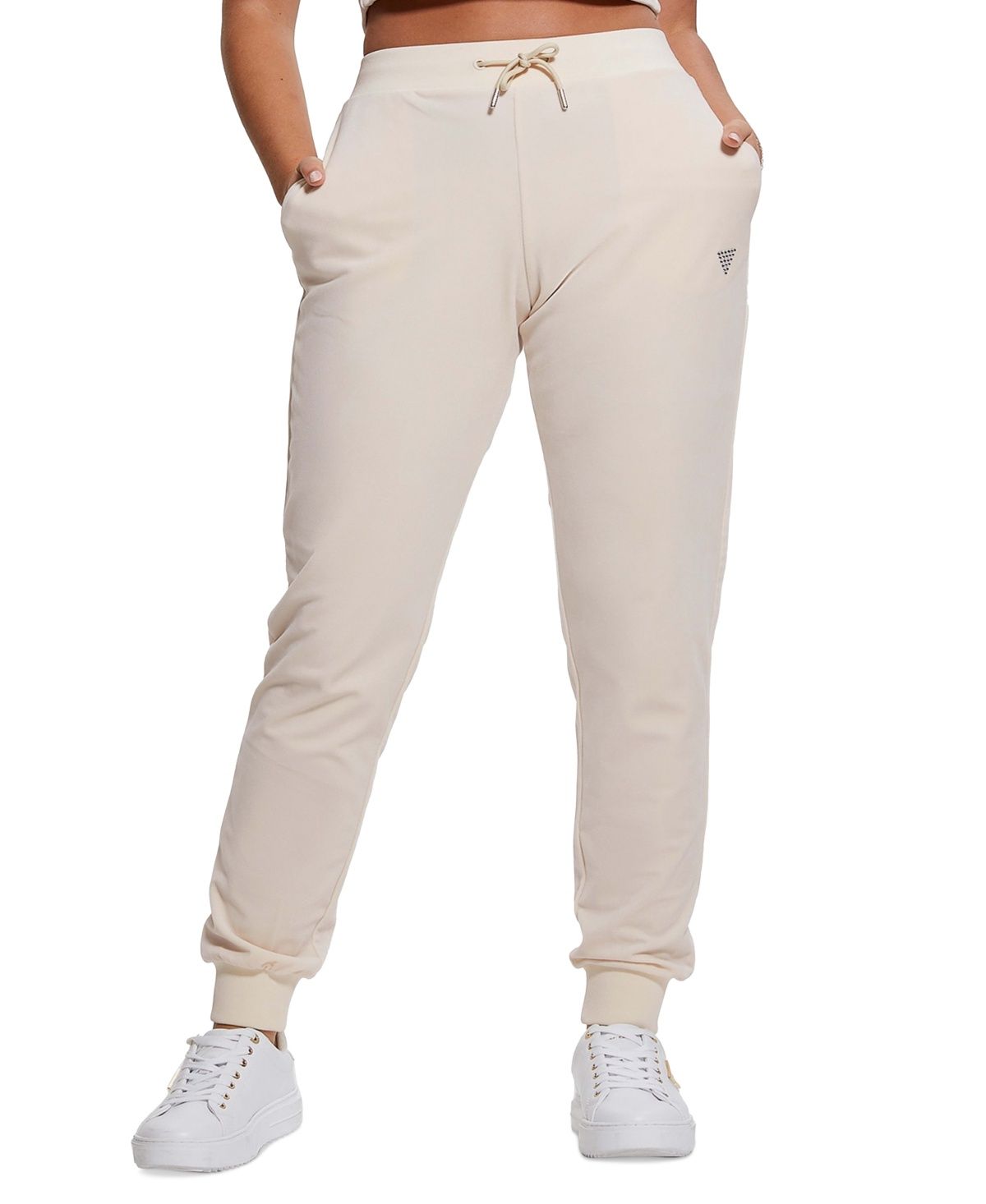 Guess Women&#39;s Couture High-Rise Pull-on Jogger Pants - VANILLA BLUSH