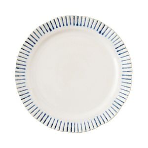 Juliska Ceramics Sitio Stripe Indigo Salad/Dessert Plate
