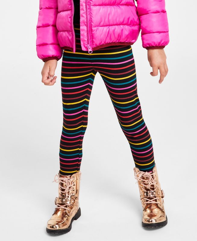 Epic Threads Toddler &amp; Little Girls Jolly Stripe Leggings,  - Deep Black