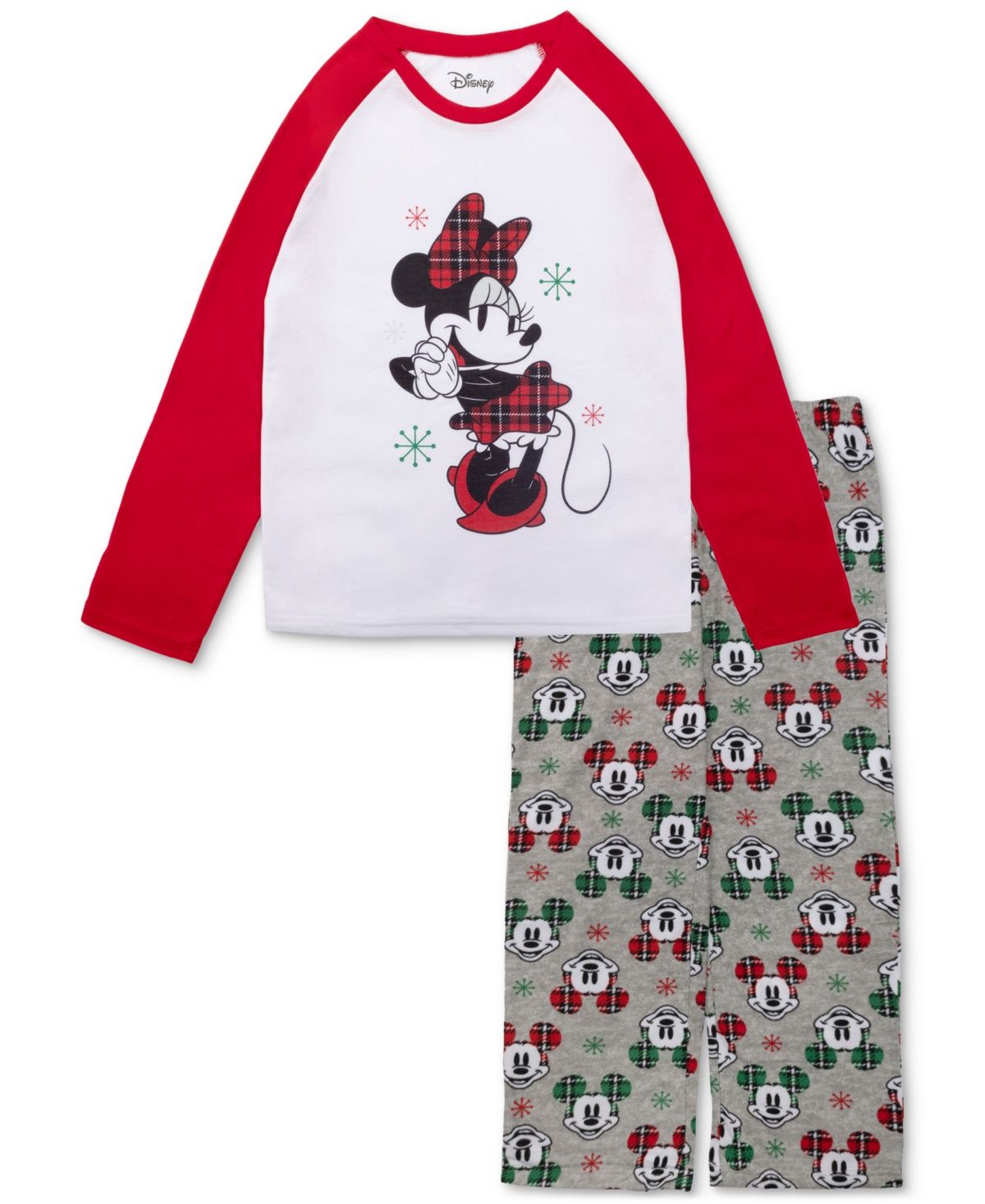 Briefly Stated Matching Women&#39;s Minnie Mouse Pajamas Set - Red