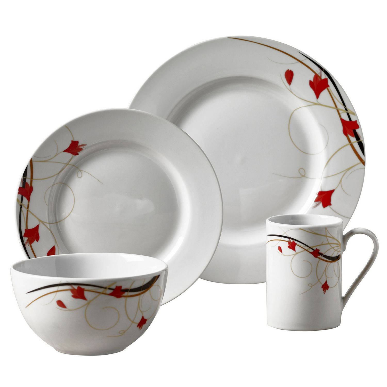 Tabletops Unlimited Kara 16-pc. Dinnerware Set, One Size , Multiple Colors