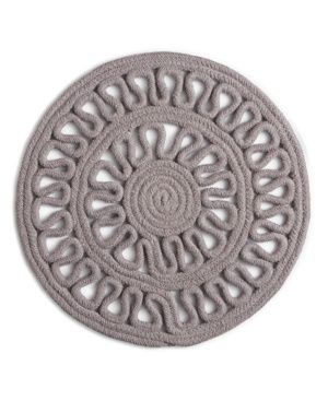 Bardwil Sydney Round Placemat Collection  Gray