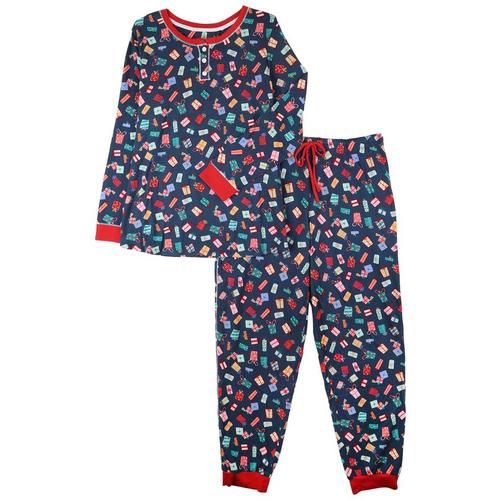 Cuddl Duds Women&#39;s Long Sleeve Sweater Knit Pajama Set, Small