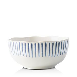 Juliska Ceramics Sitio Stripe Indigo Coupe Cereal Bowl