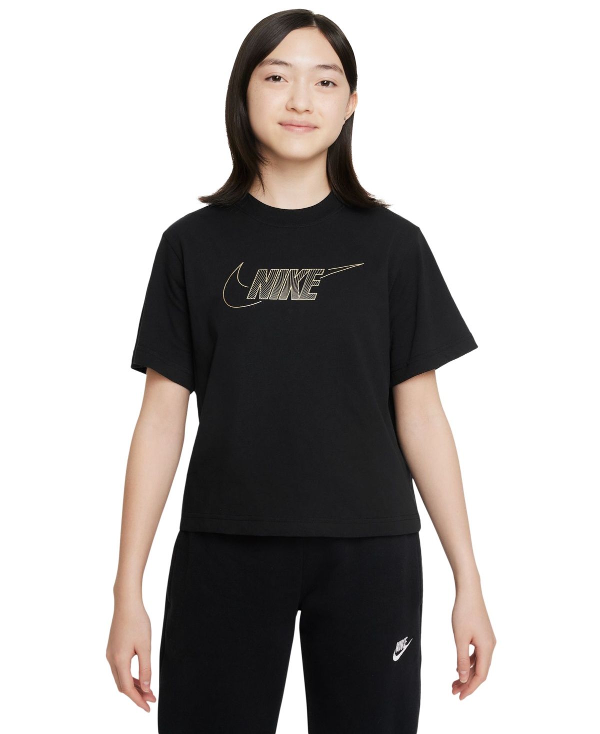 Boxy Metallic HBR Tee -Youth