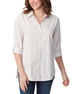 Gloria Vanderbilt Women&#39;s Amanda Shirt (Size XL) Palermo Stripe, Cotton