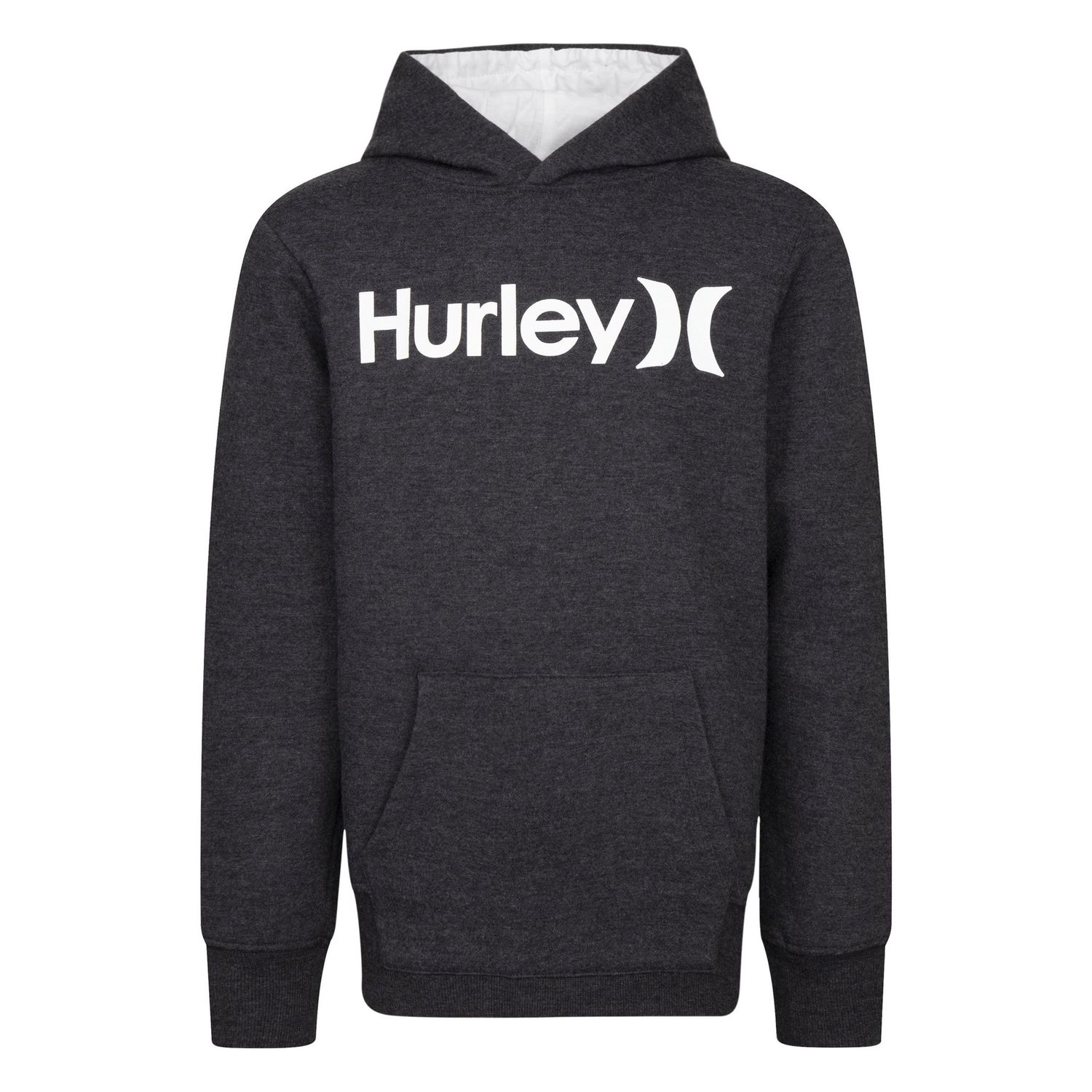 Hurley Big Boys Heat Fleece Pullover Hoodie - Armory