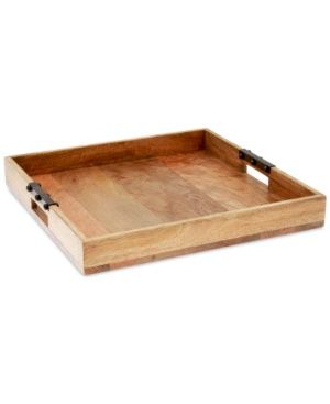 Thirstystone Wood &amp; Iron Serving Tray