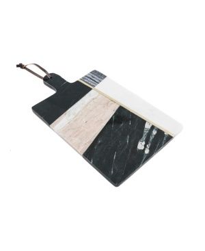 Thirstystone Geometric Color Block Marble Serving Board