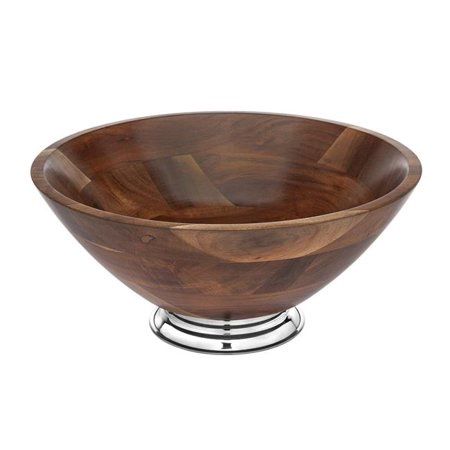 Godinger Wood &amp; Metal Bowl - Brown