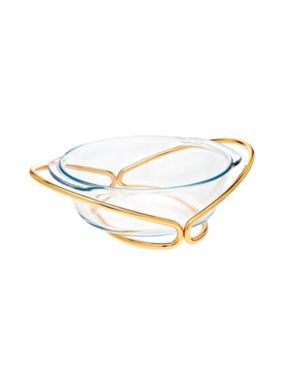 Godinger 2 Qt Glass Round Baker