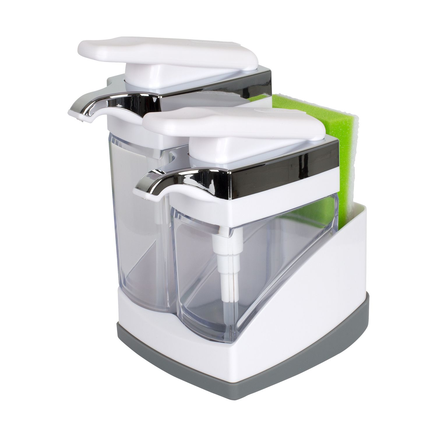 Casabella Sink Sider Duo with Sponge - White