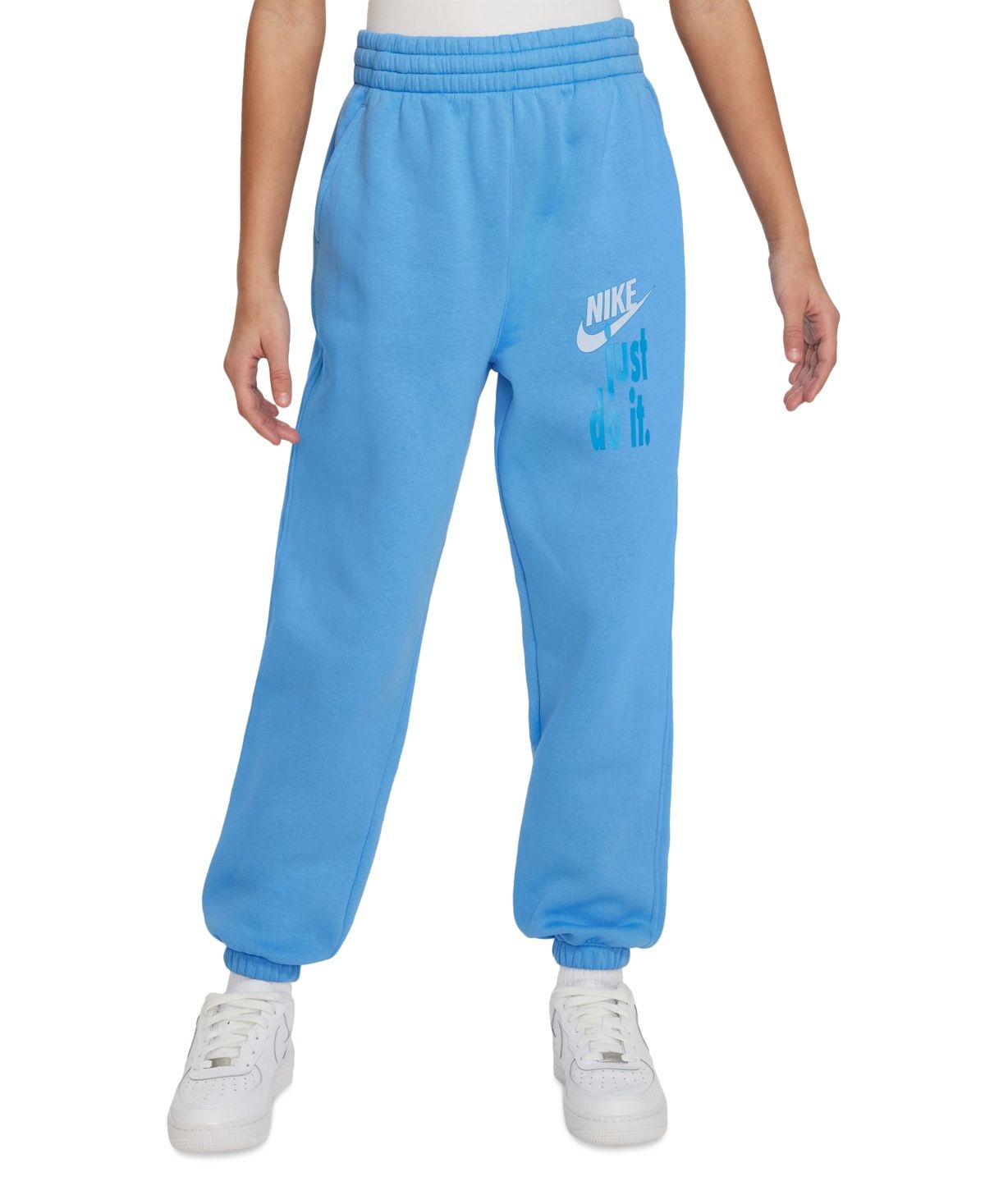 Nike Girls&#39; Club Fleece Pants - Blue