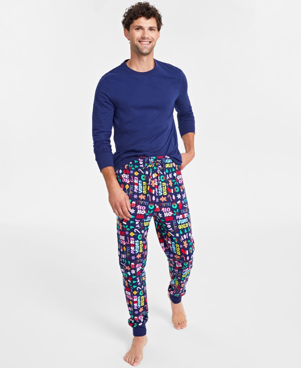 Matching Family Pajamas Men&#39;s Holiday Toss Pajamas Set, - Holiday Toss